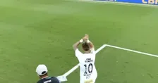 Thumbnail for article: Emotie en euforie: Neymar viert lijfsbehoud Santos met fans