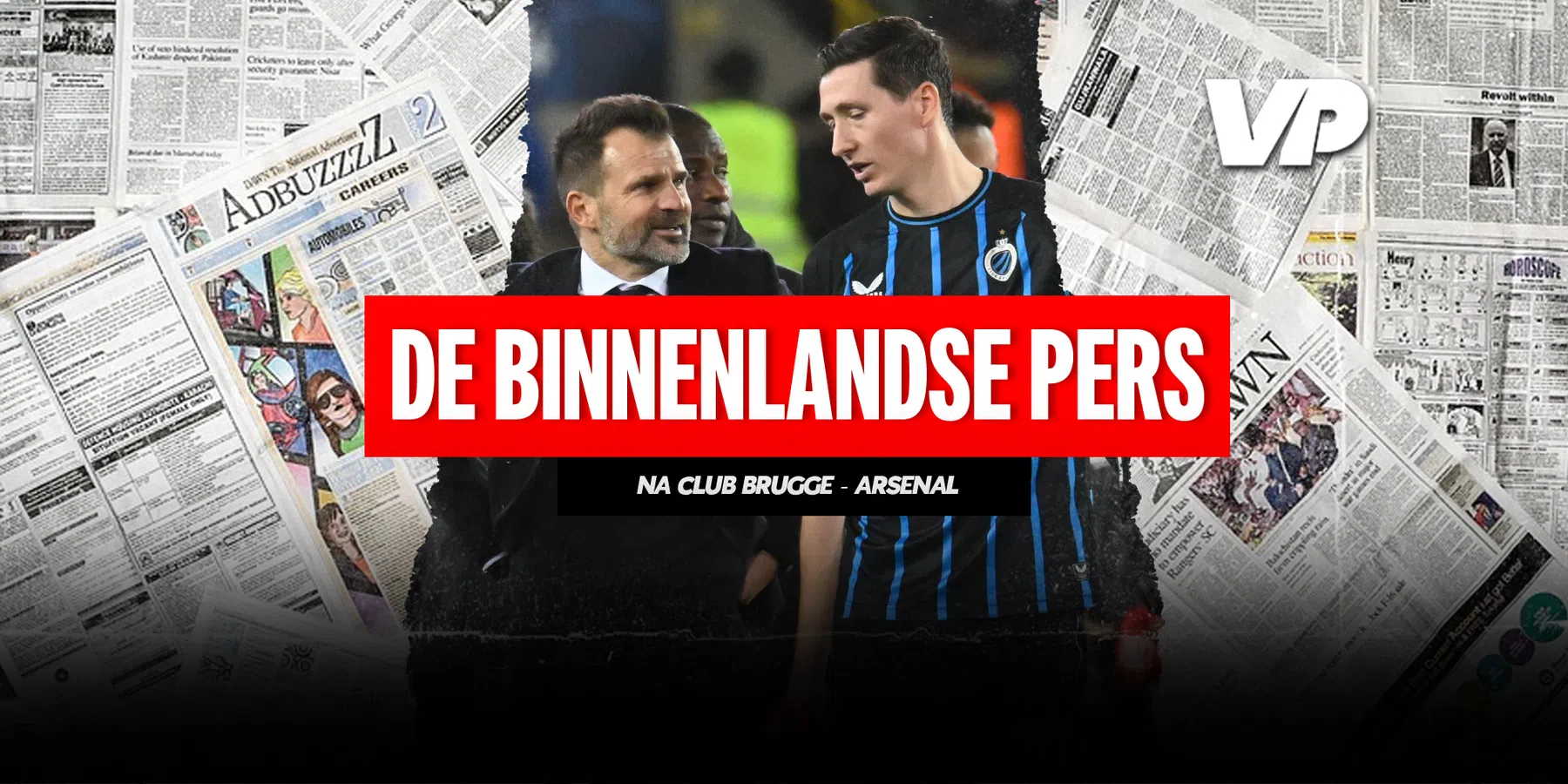 Binnenlandse pers na verlies Club Brugge tegen Arsenal
