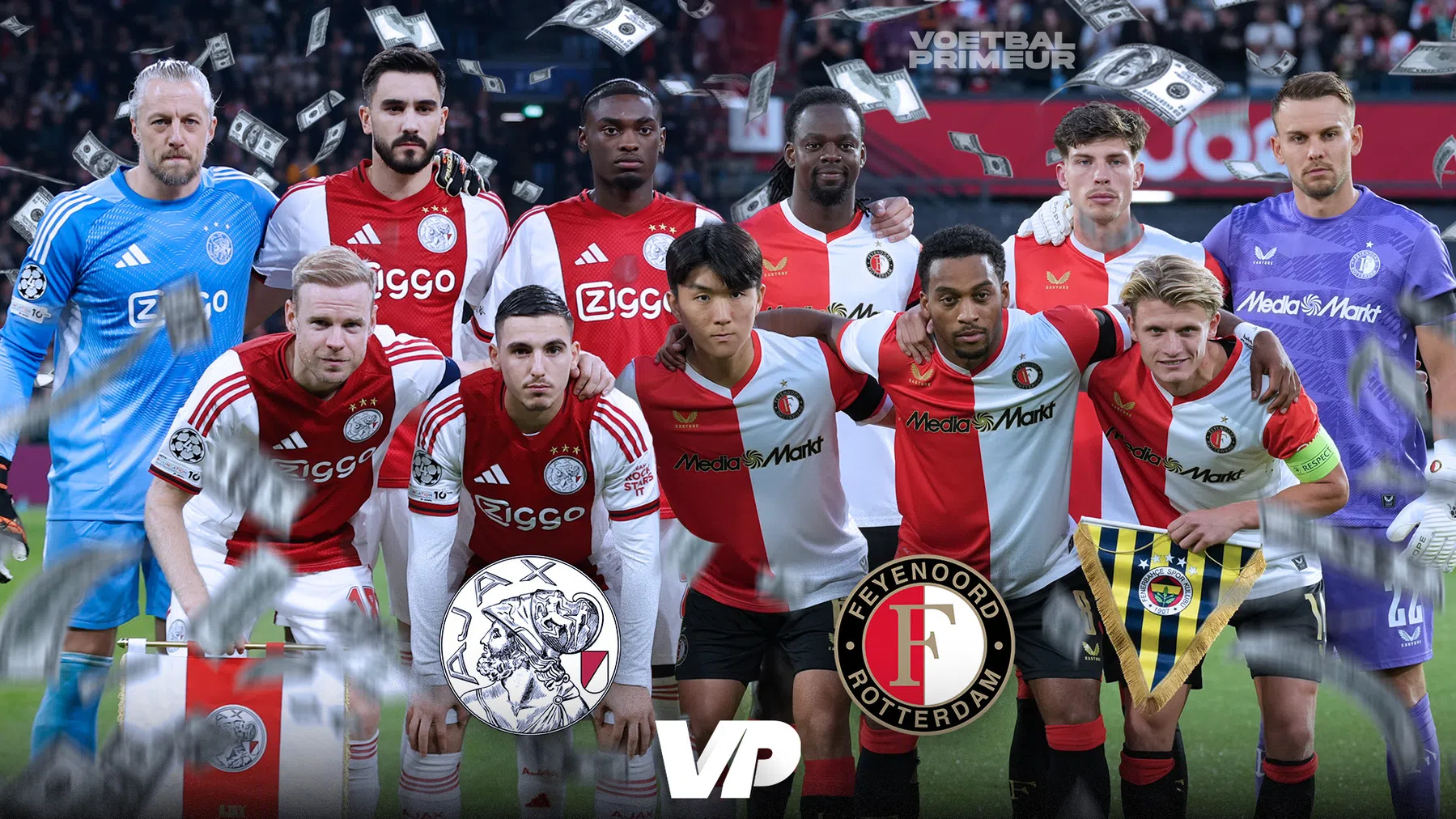 Marktwaardes Ajax - Feyenoord