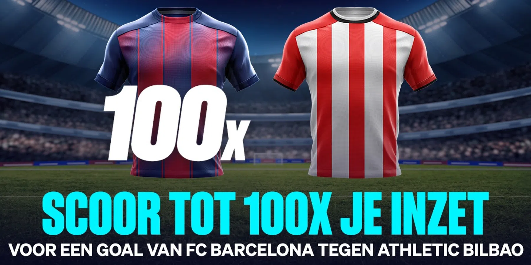 Doelpunt van Barcelona kan tot 100x je inzet opleveren!