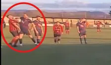 Schandalige elleboog, club schorst speler en politie doet onderzoek