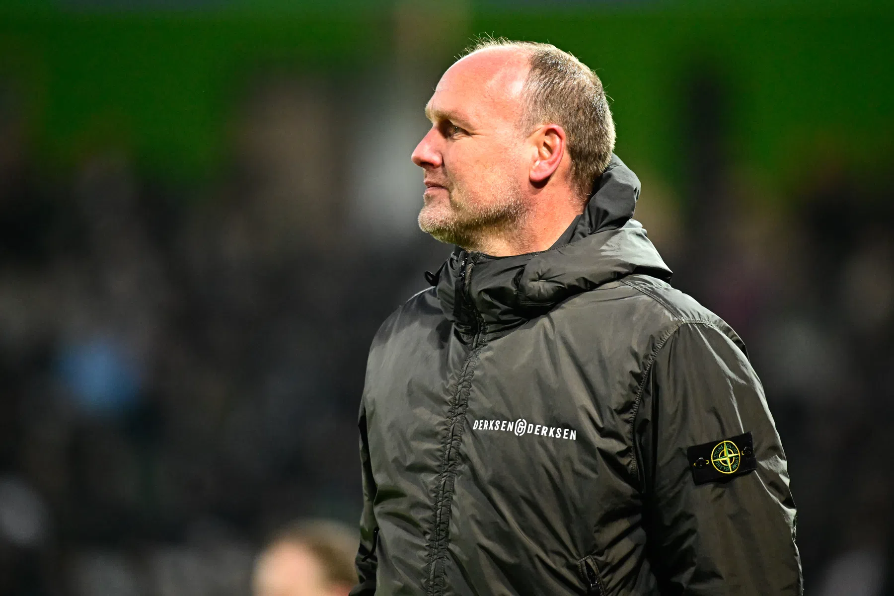 Dick Lukkien na afloop van FC Groningen - PSV