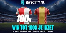 Thumbnail for article: Feyenoord treft kwakkelend Go Ahead: pak tot 100x je inleg bij zege van Rotterdammers!