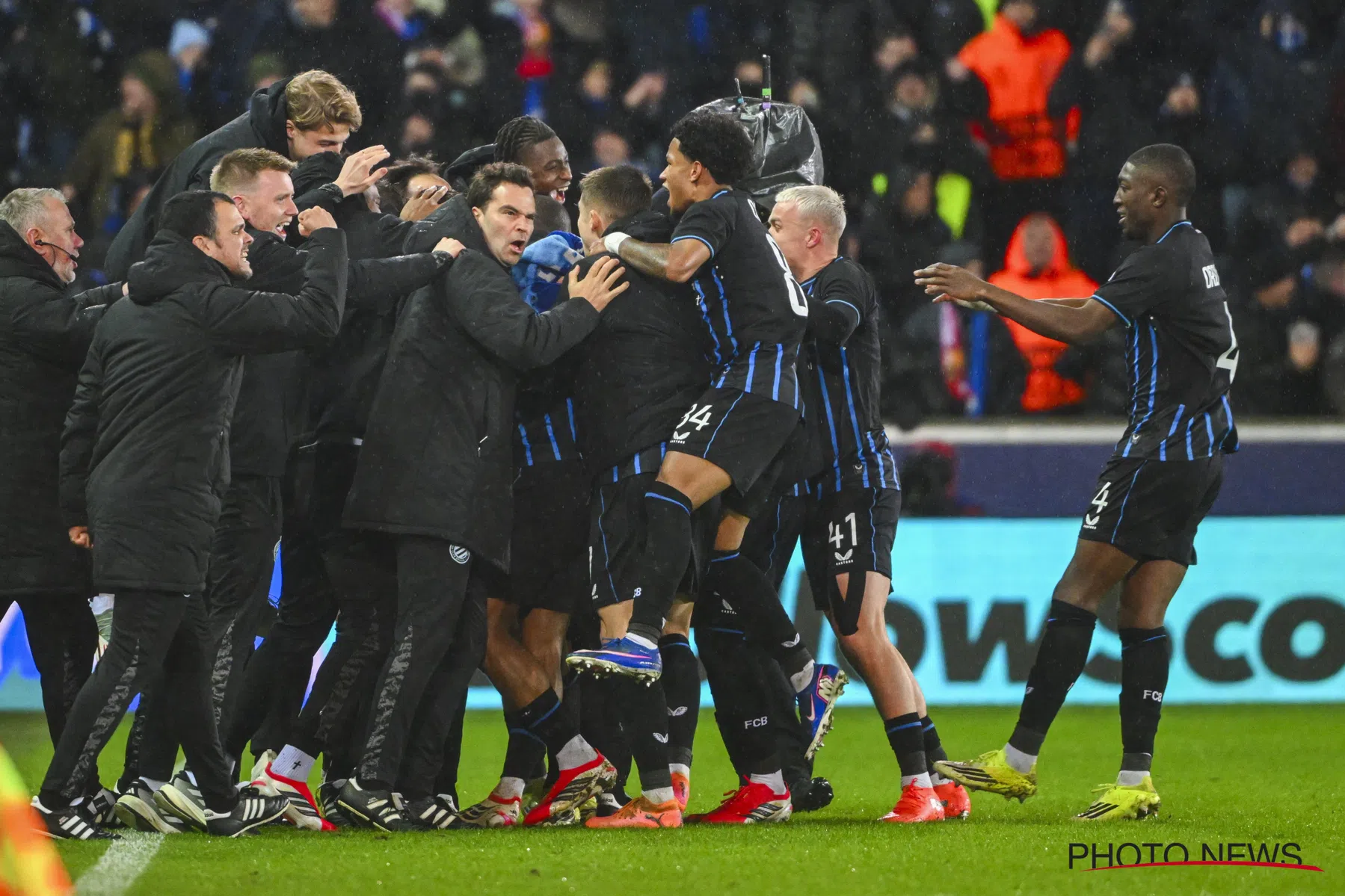 Club Brugge-fans fier na Atlético Madrid 