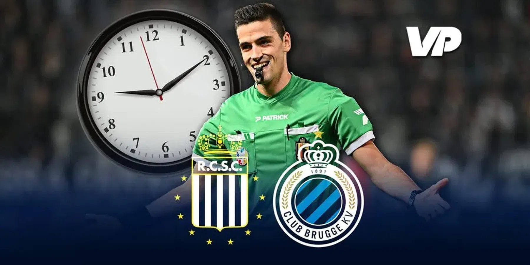 Bal amper 3 minuten 30 in het spel tijdens 'extra tijd' Charleroi – Club Brugge