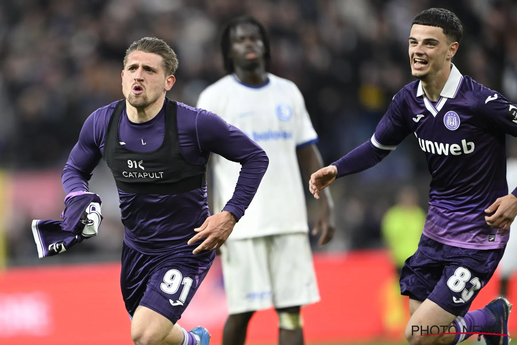 Adriano Bertaccini na bevrijding bij RSC Anderlecht