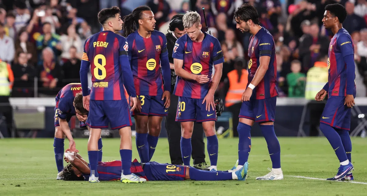 Barcelona wint bij historische Frenkie-mijlpaal, maar verliest sterspeler Yamal