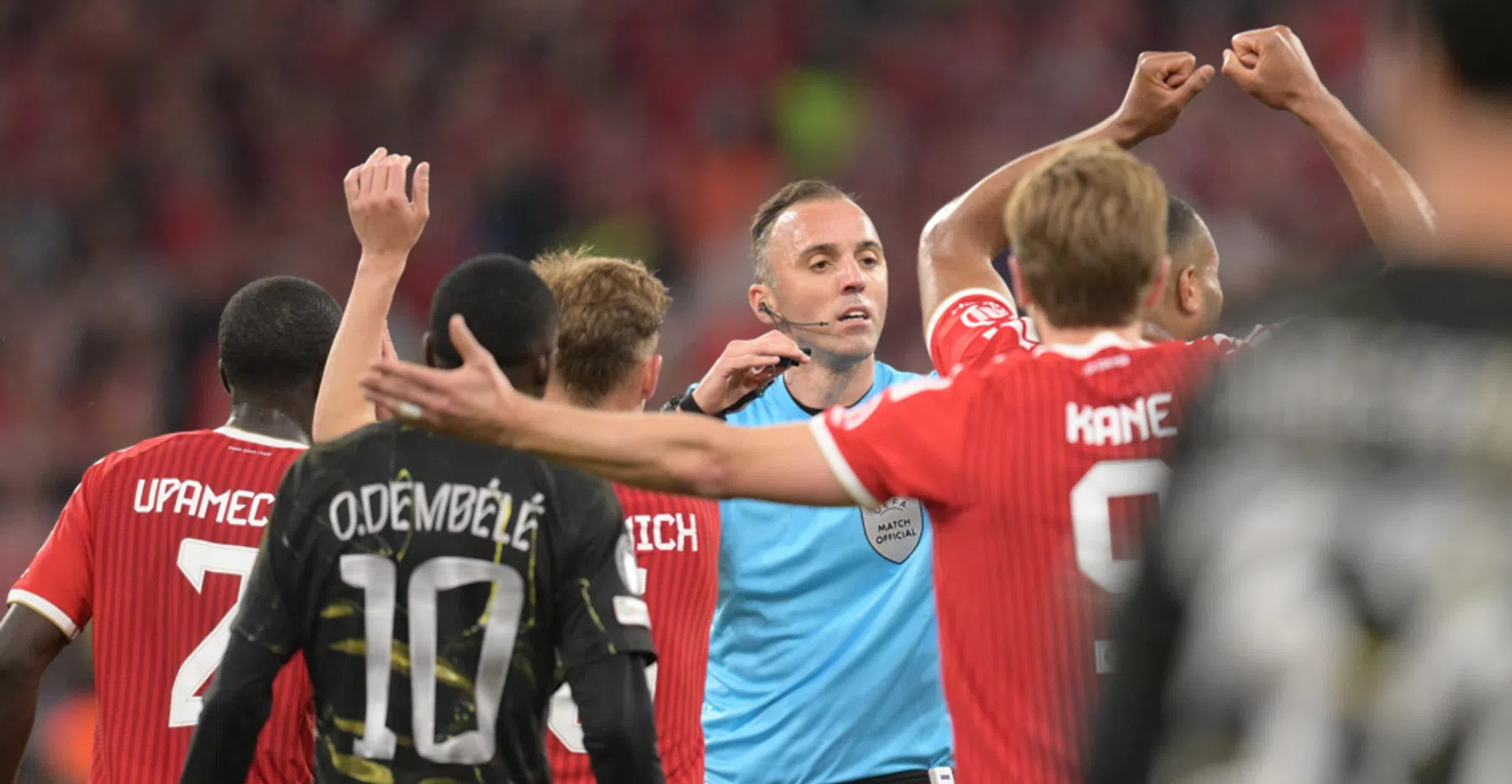 Bayern – PSG hands João Neves geen penalty uitleg IFAB