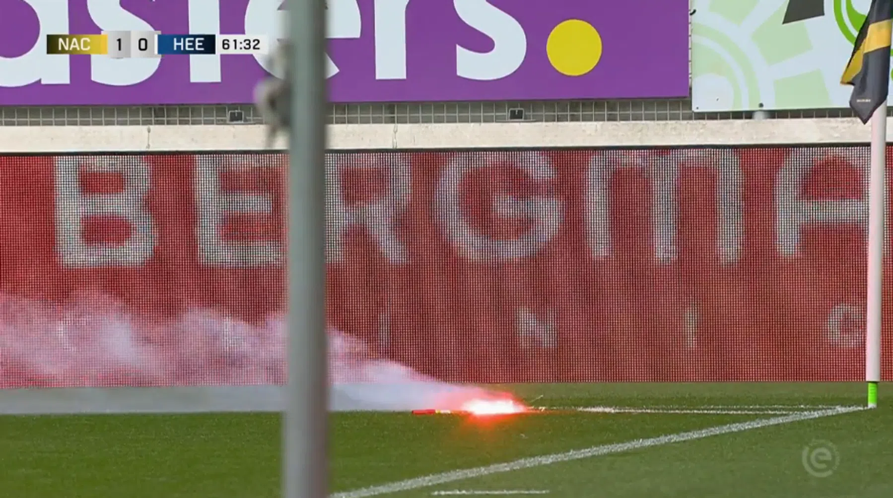 NAC-duel gestaakt na vuurwerkincident van eigen fans