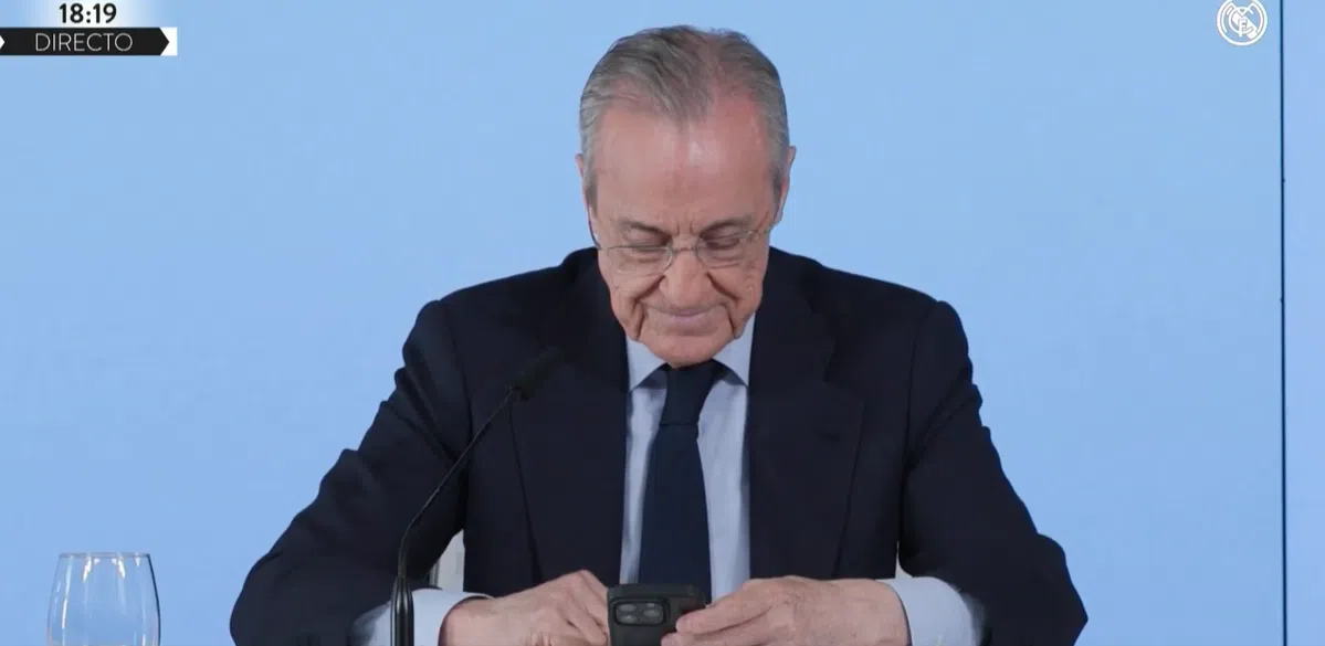 Florentino Pérez pakt telefoon en haalt kiezelhard uit: 'Journalist, ben je hier?'