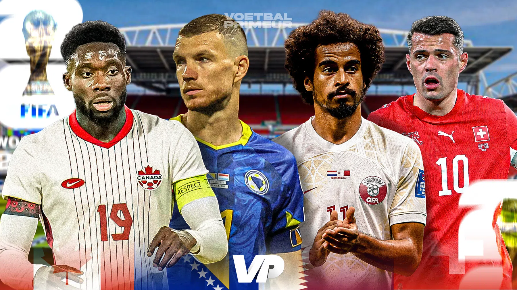 WK 2026-gids: Canada, Bosnië, Qatar en Zwitserland