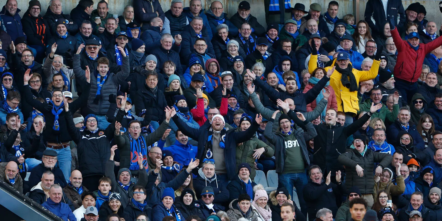 Club Brugge zet groot scherm voor mogelijke titelmatch 