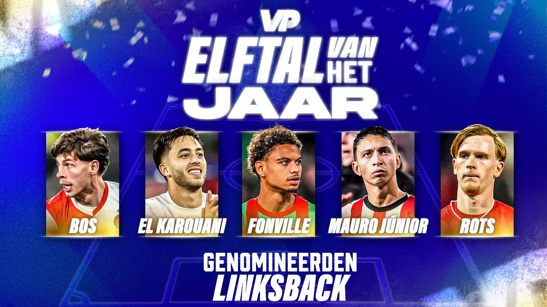 VP's Linksback van het Jaar: top-vier van de Eredivisie present