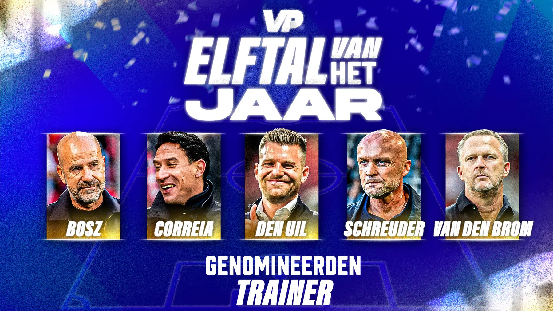 VP’s Elftal van het Jaar: vijf opties voor beste trainer