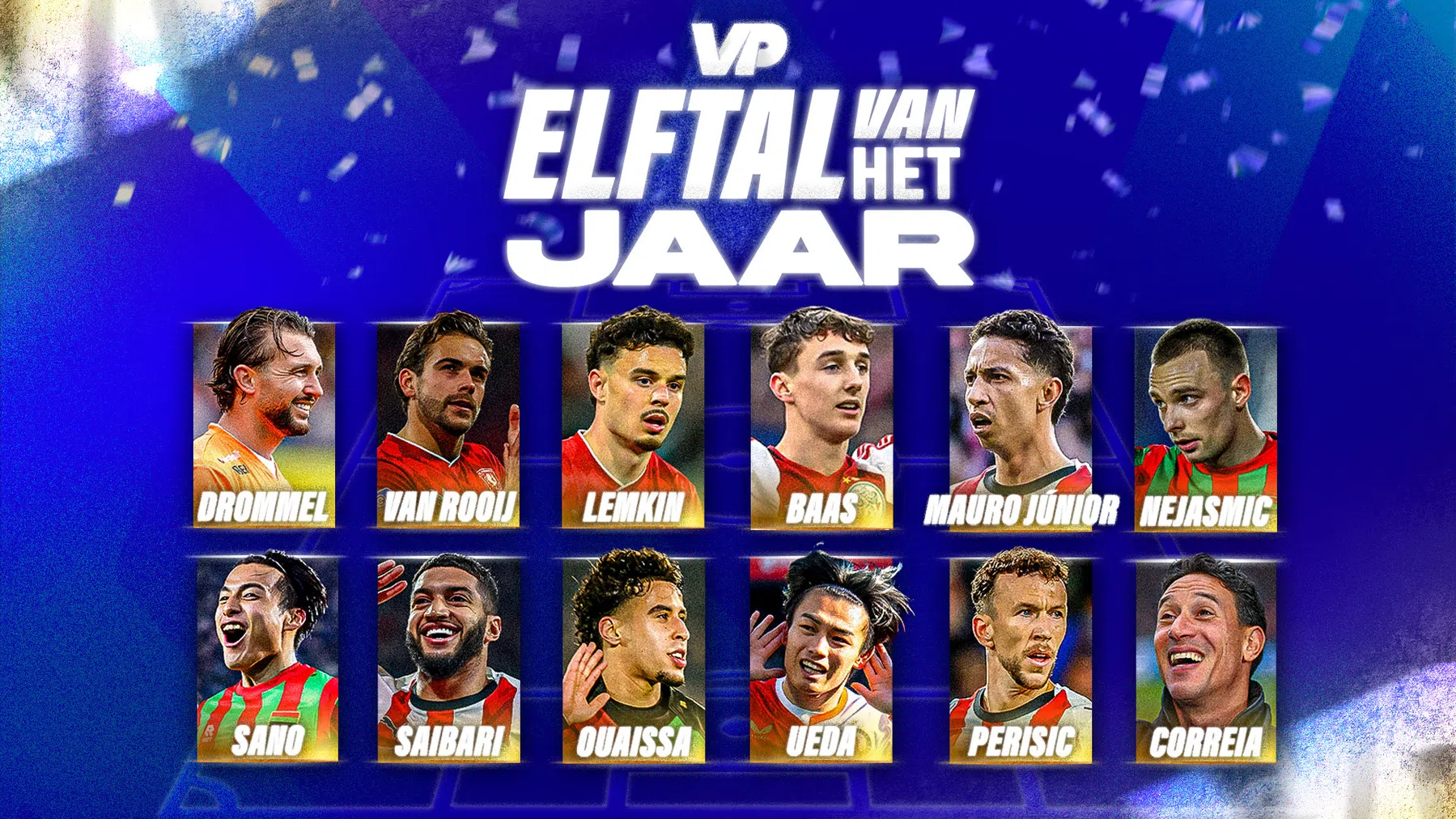 VP's Elftal van het Jaar: PSV en NEC hofleverancier