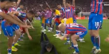Thumbnail for article: Heerlijke beelden: Palace-manager Glasner maakt buikschuiver door erehaag
