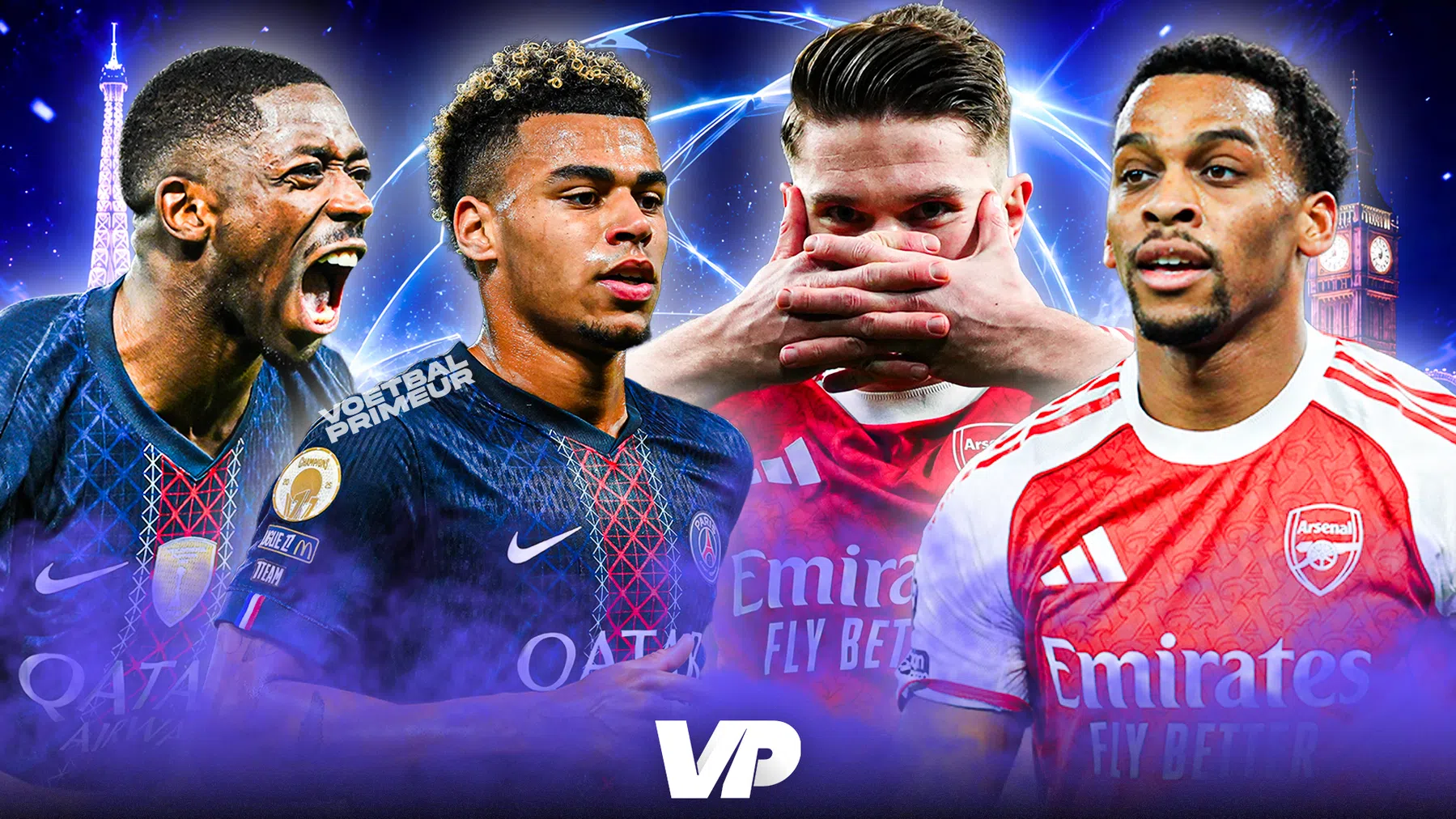 Zo bereikten PSG en Arsenal de Champions League-finale