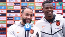 Thumbnail for article: Dumfries breekt in tijdens interview van Memphis: 'Wat is de vraag?!'