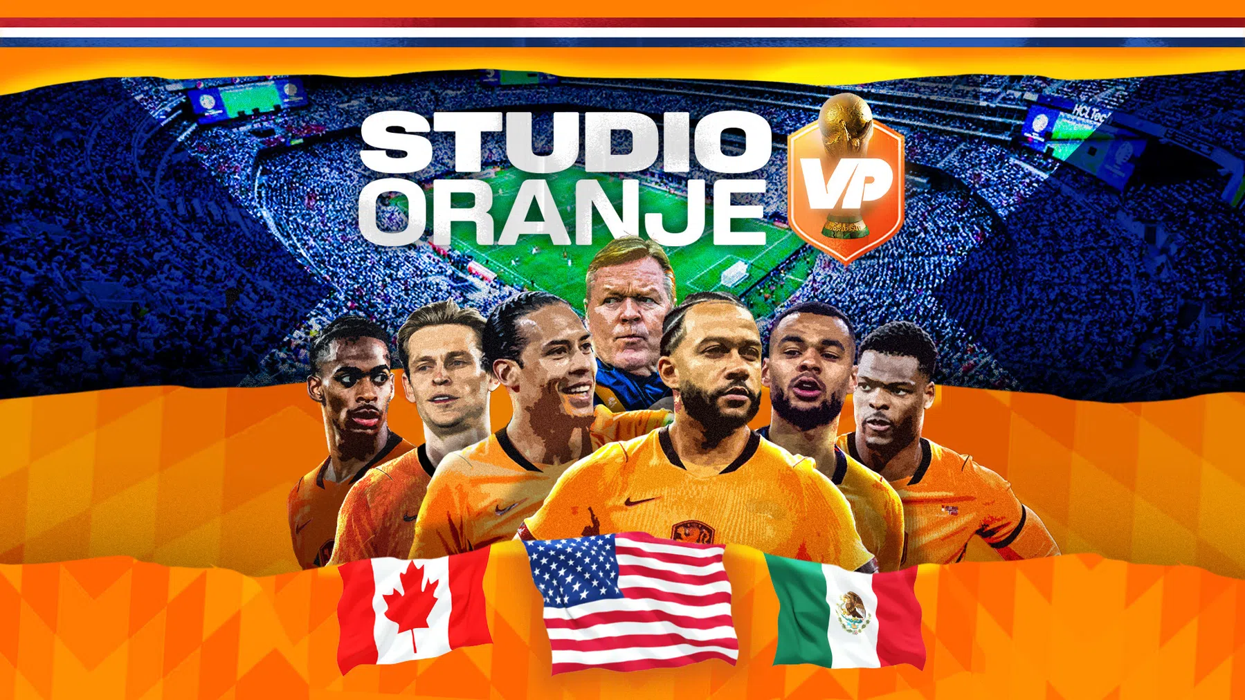 Studio Oranje de podcast over Oranje tijdens WK dagelijks op YouTube en Spotify