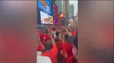 Heerlijke beelden: Marokkaanse fans 'veroveren' Times Square 