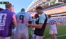 Hilarische beelden: Rode Duivels dansen als Trump na treffer van Lukaku