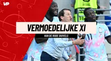 Vermoedelijke XI van de Rode Duivels: Opnieuw geen basisplaats voor Lukaku en Doku