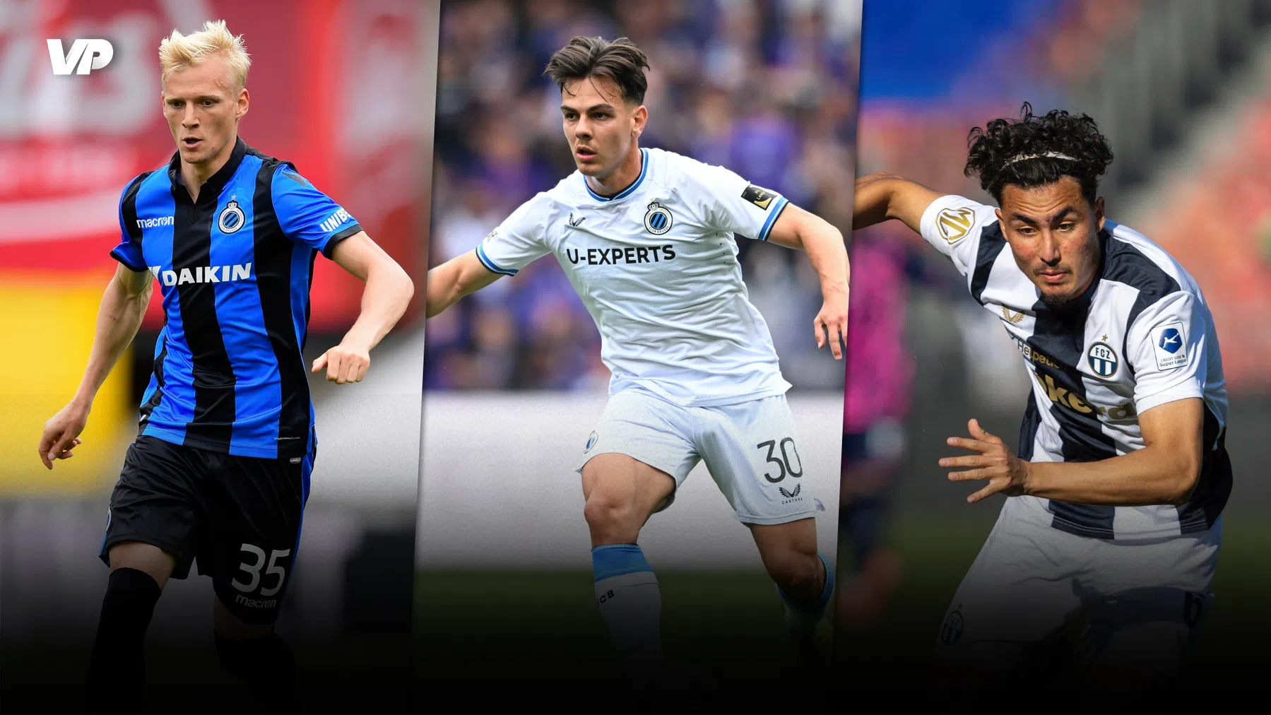 Overzicht Zwitserse spelers bij Club Brugge met Jashari, Tsawa en Decarli