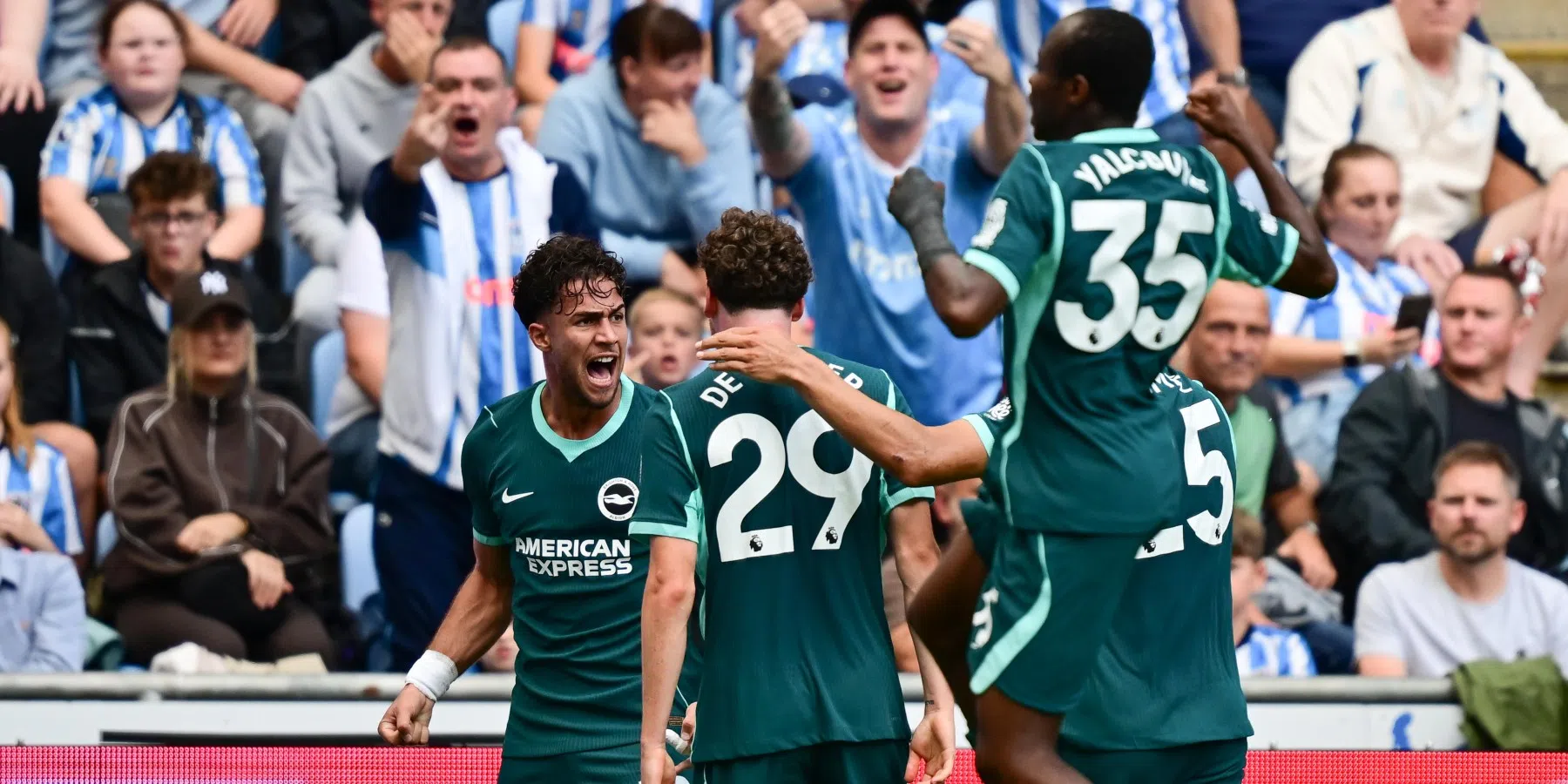 Brighton & Hove Albion wint met afgetekende cijfers bij Coventry: 0-5
