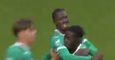 Aalvlugge Isah dribbelde twee Kerels op een hoopje en zette La Lou op voorsprong