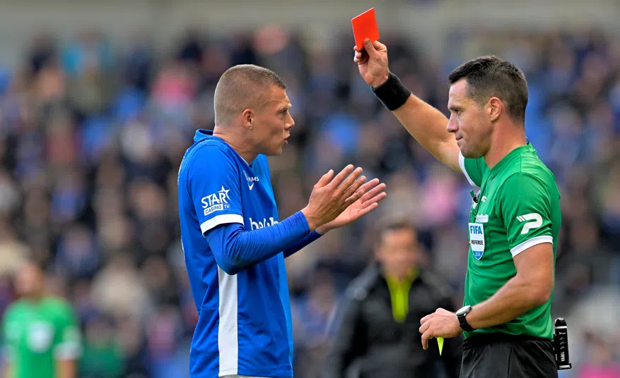 Photo: VoetbalPrimeur.be KRC Genk Star Daan Heymans Suspended After Red Card Against Standard