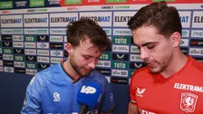 Thumbnail for article: Voetbalvrienden van Twente en NEC ruilen shirtje: 'Ik was bang voor Dirk!'