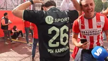Thumbnail for article: Schreeuwende en springende PSV-fans compleet uit hun dak: 'Dit is absurd'