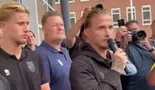 Büttner spreekt massa Vitesse-fans toe bij rechtbank: 'Zaterdag belangrijk duel'