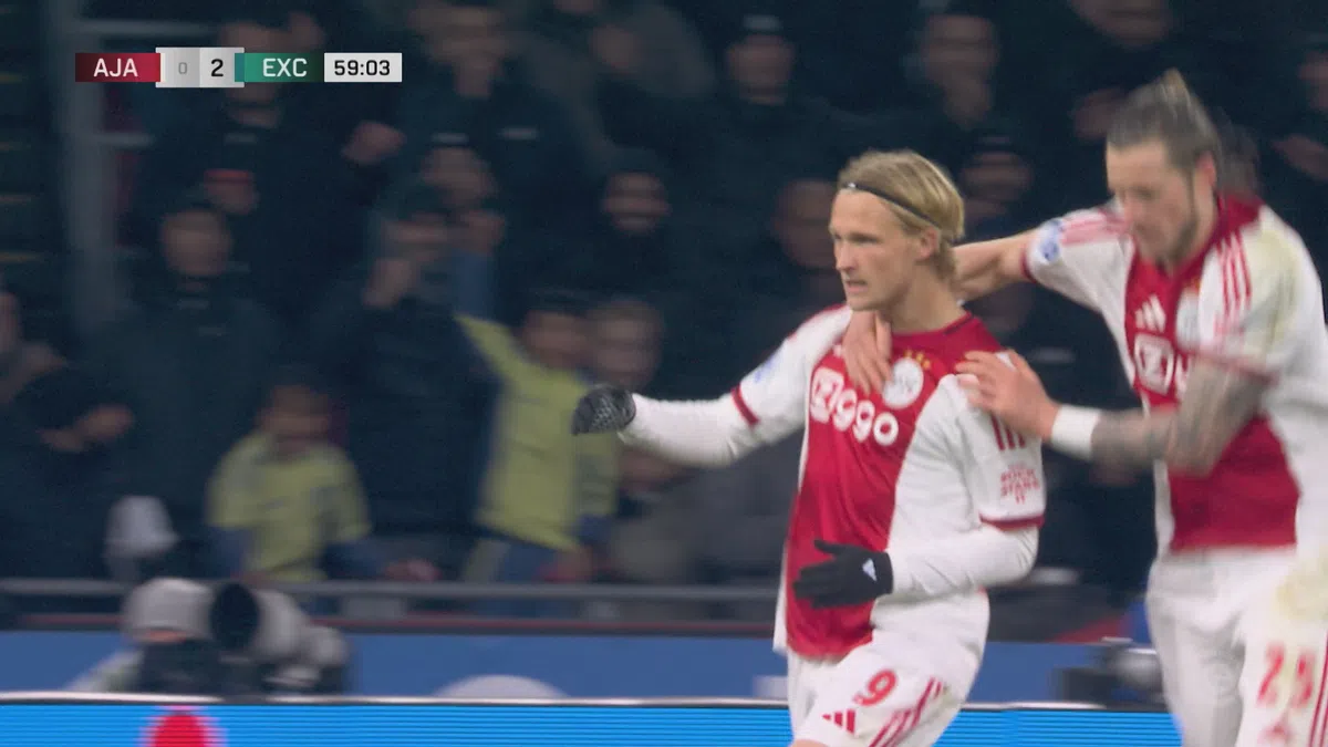 Terug van weggeweest: Dolberg scoort één minuut na invalbeurt