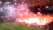 Thumbnail for article: De beelden: harde kern Ajax verpest duel met Groningen door vuurwerk