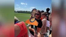 Genieten: één speler van Oranje bijzonder populair tijdens training in Kansas