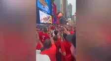 Heerlijke beelden: Marokkaanse fans 'veroveren' Times Square 